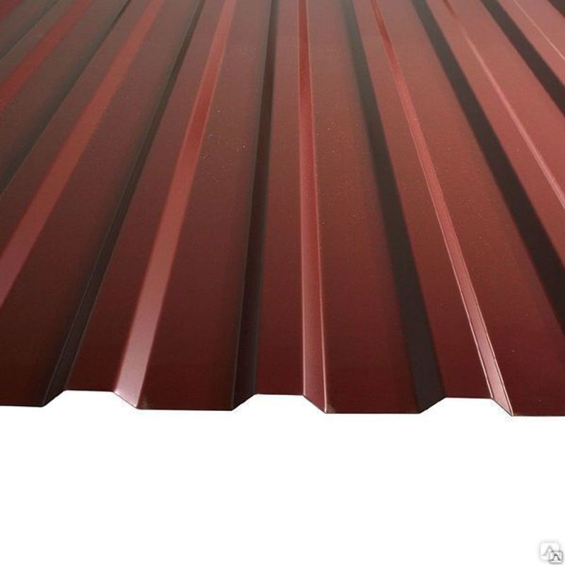 фото Профнастил мп-20 1150 (пэ-3011-0,45мм) красно-коричневый металл профиль