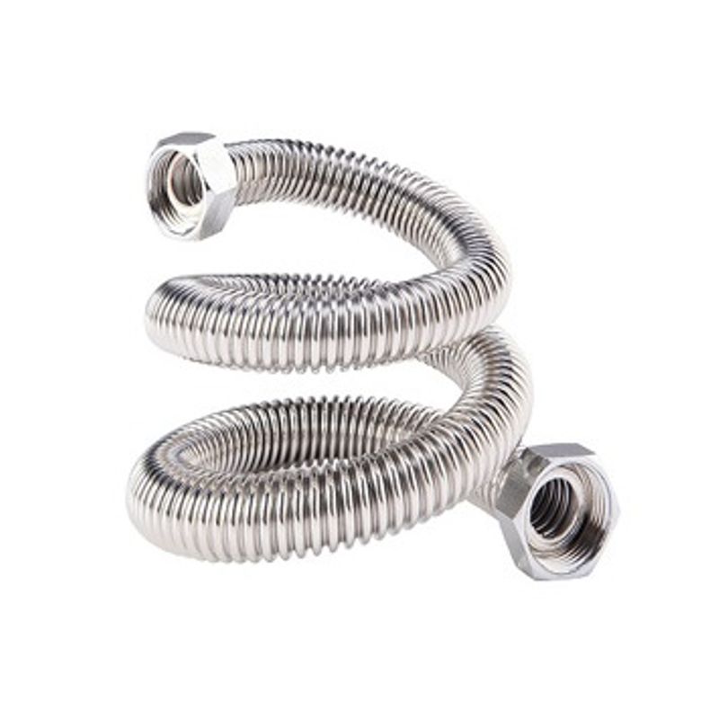 Подводка гибкая из гофрированной нержавеющей трубы 1/2" ВР-ВР 120см Lavita