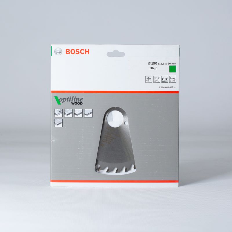 фото Диск пильный по дереву 190х30х36t optiline eco bosch