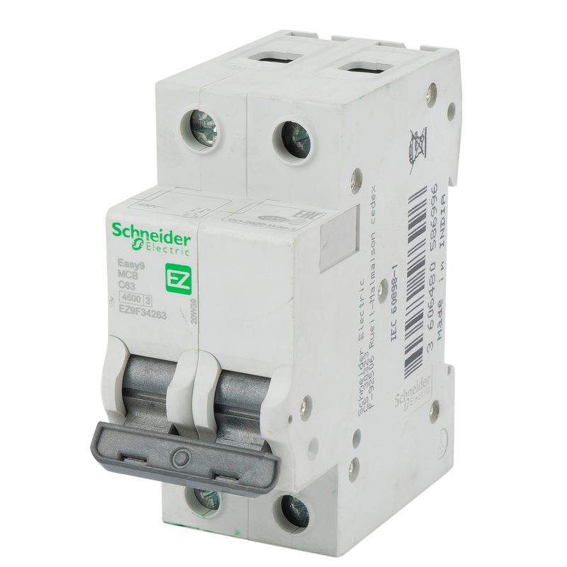 фото Выключатель автоматический модульный 2п c 63а 4.5ка easy9 =s= sche ez9f34263 schneider electric