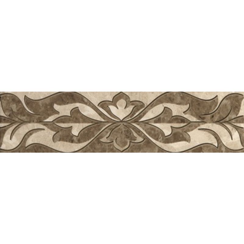 фото Керамическая плитка saloni brown border 1 gracia ceramica 300х75 (1-й сорт)