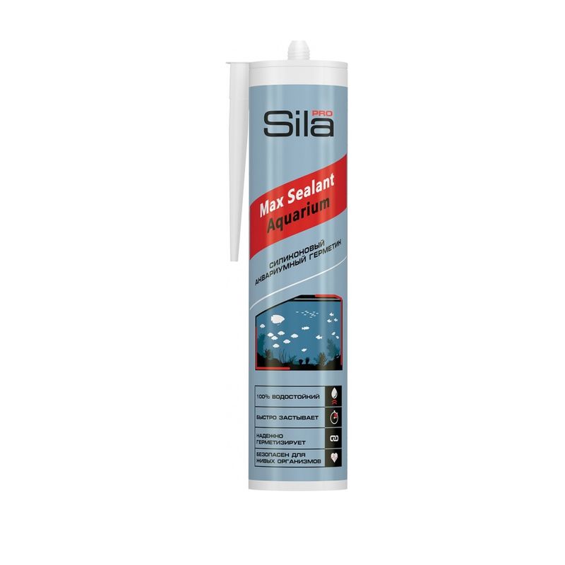 Герметик силиконовый Sila Pro Max Sealant AQ аквариумный бесцветный 290 мл                                   