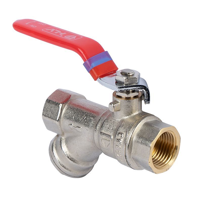 Кран шаровый с фильтром 3/4" (ручка) HLV