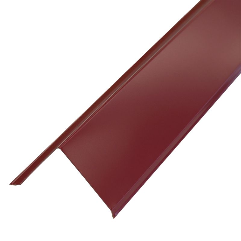 фото Планка торцевая металлпрофиль pe ral 3005 95х120х2000мм красное вино металл профиль