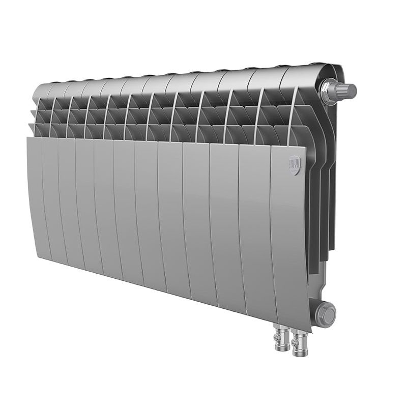 фото Радиатор биметаллический royal thermo biliner 350 /silver satin vdr 12 секций
