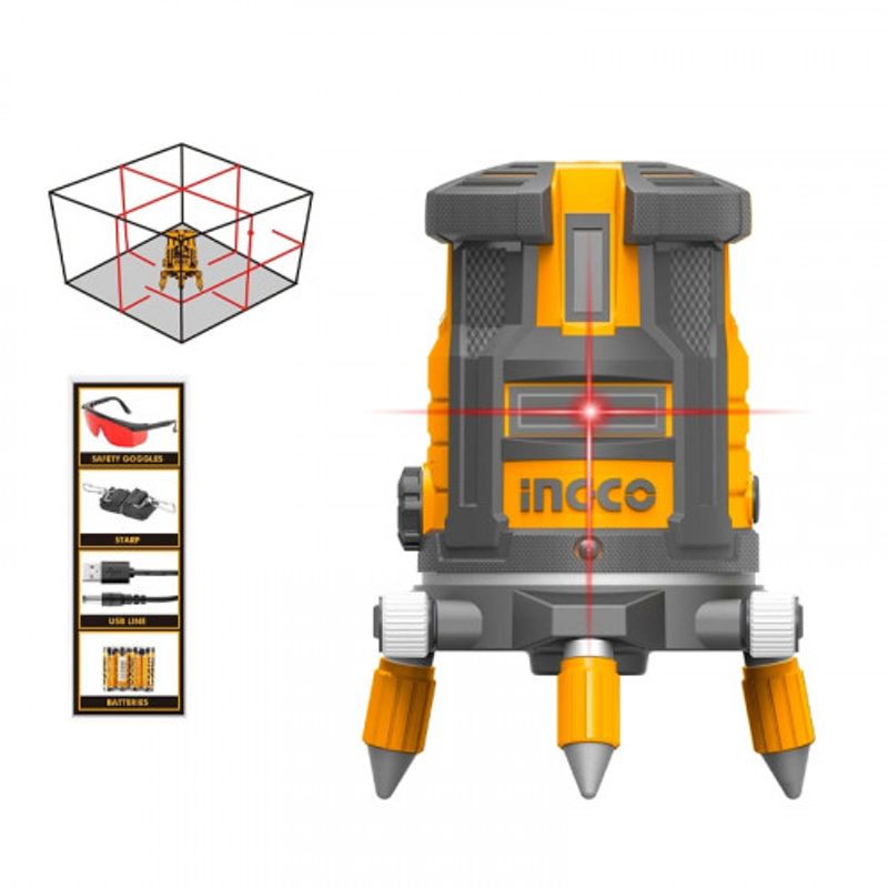 фото Уровень самовыравнивающийся лазерный ingco industrial hllз06505, 0-з0 м