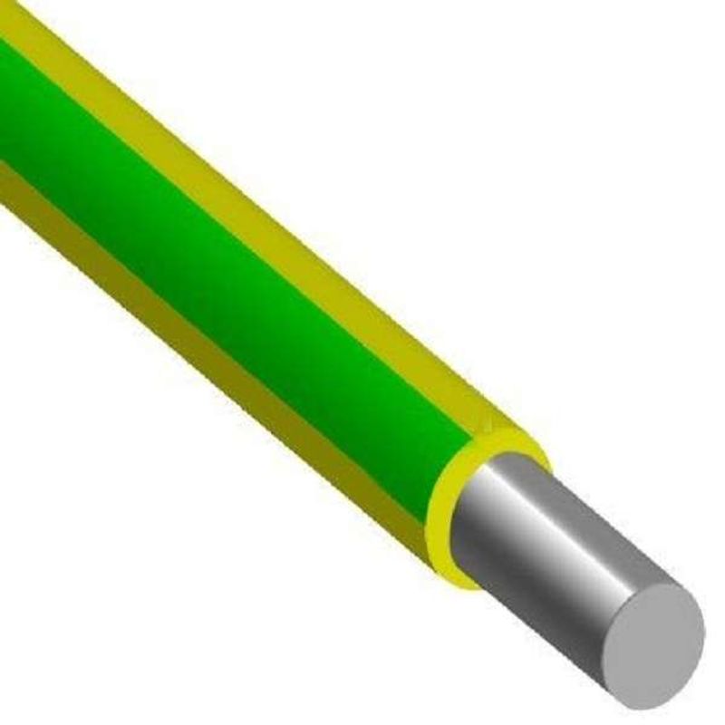 фото Провод алюминиевый пав 1х16 желто-зеленый (бухта 100м, отрез) альгиз