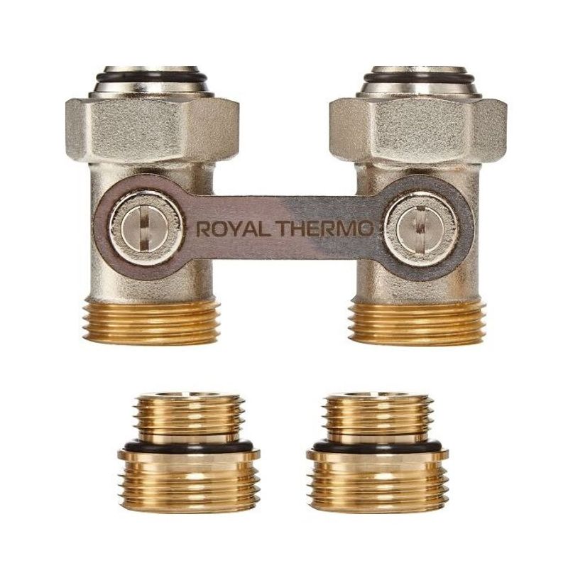 фото Узел нижнего подключения прямой royal thermo 1/2"х3/4"ek