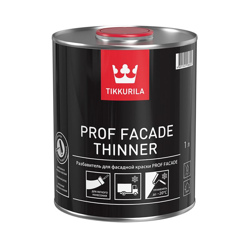 фото Растворитель tikkurila prof facade thinner для краски prof facade 1 л