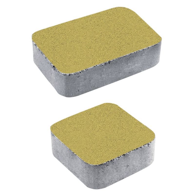 фото Плитка тротуарная, комплект из 2 видов плит б.1.ко.6 м, гладкая желтая (1,06 м2) выбор