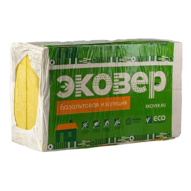 Утеплитель Эковер Экофасад 1000x600x100 мм 4 штуки в упаковке