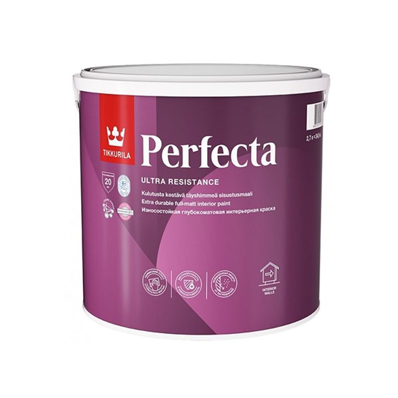 фото Краска износостойкая tikkurila perfecta глубокоматовая база c 2,7 л