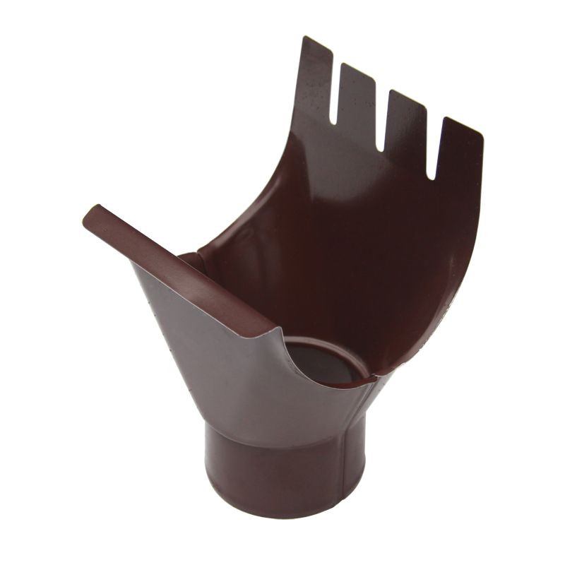 фото Воронка выпускная ø125/90 (ral 8017-0,5) шоколад grandsystem металл профиль