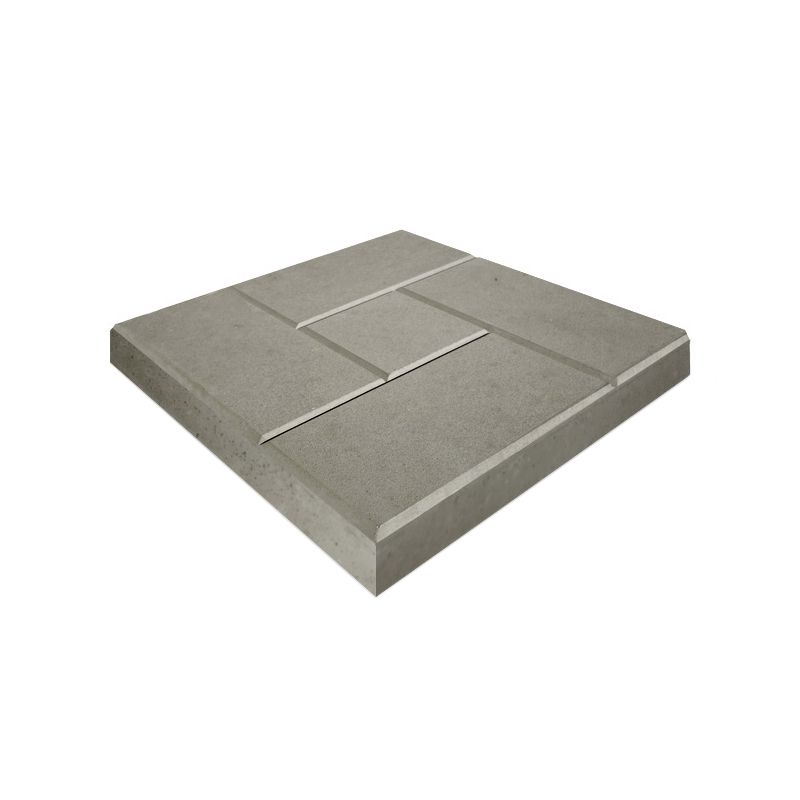 Плитка тротуарная Кирпичик/Калифорния, 300х300х30мм серый