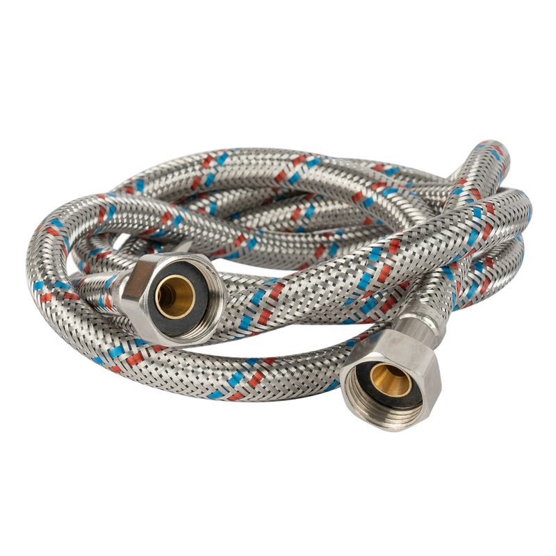 Гибкая подводка для воды 1/2" ВР-ВР 150см Aqualine