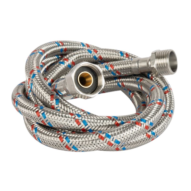 Гибкая подводка для воды 1/2" ВР-НР 150см Aqualine