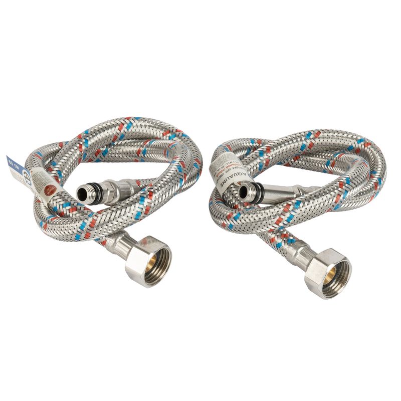 Гибкая подводка комплект для смесителя 80см (2шт) Aqualine