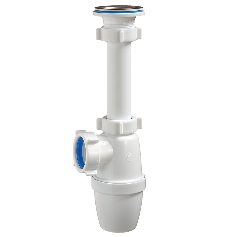 Сифон бутылочный 1 1/4 х 40, малый корпус с удл патр, А3205, Орио