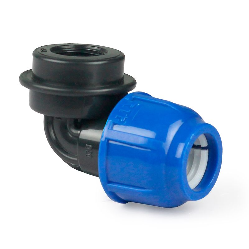 Отвод компрессионный переходной 90° 20х3/4" ВР РТП