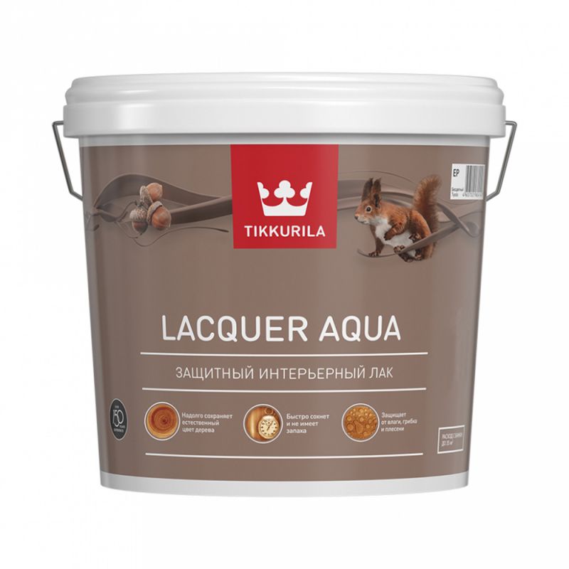 Лак интерьерный Tikkurila Lacquer Aqua база С матовый 2,7 л