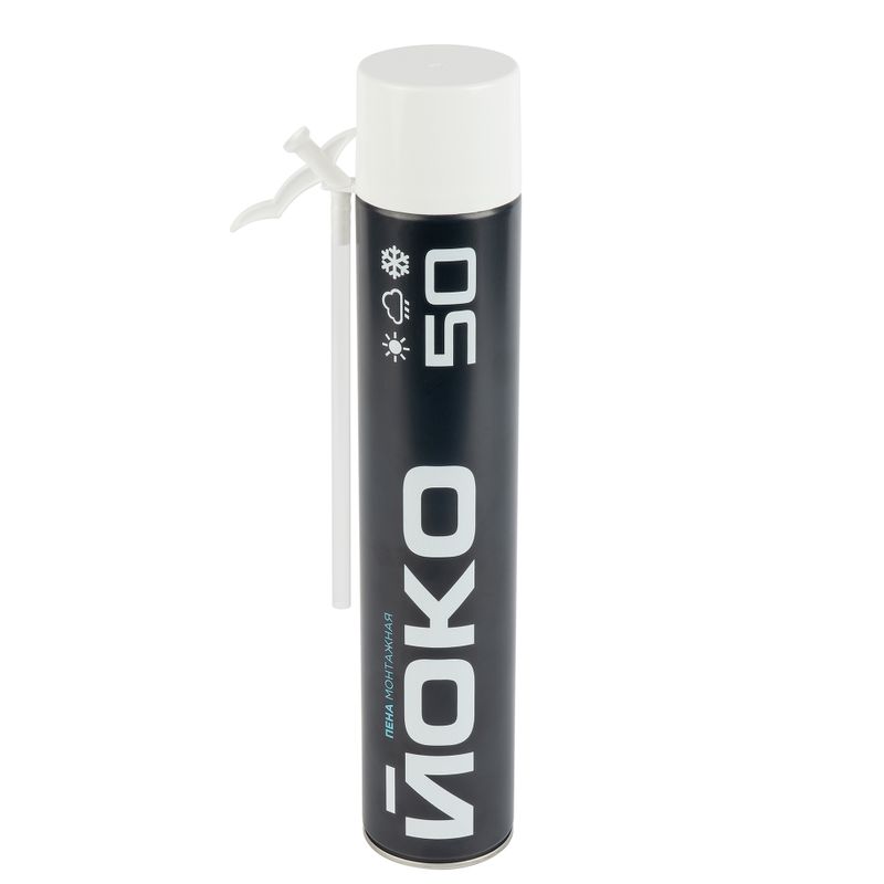 Пена монтажная YOKO бытовая, всесезонная, 750 мл
